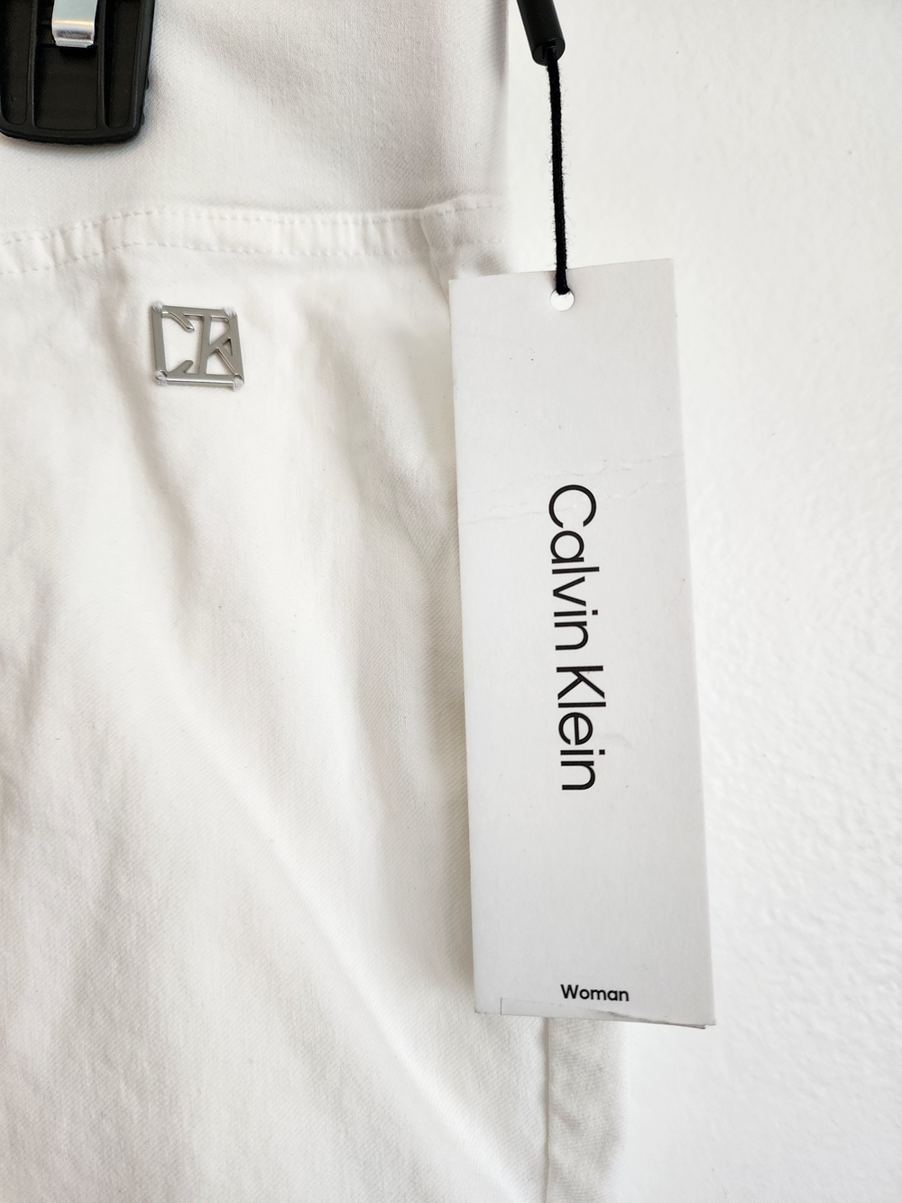 Calvin Klein Women’s 0X White Stretch Tapered Pants NWT